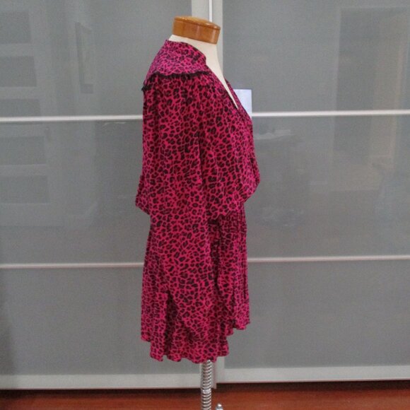 Zadig & Voltaire Reveal Print Leo Long Sleeve Shift Dress - Picture 4 of 6